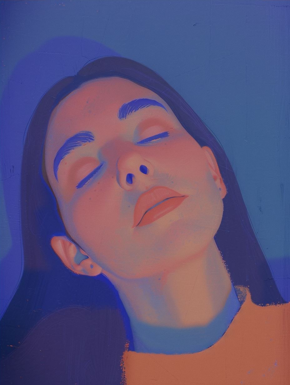Monochromatic Blue Ethereal Gaze - Image 4