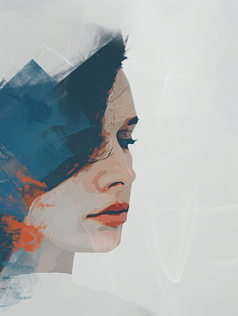 Fragmented Soul in Azure Tones - Image 4