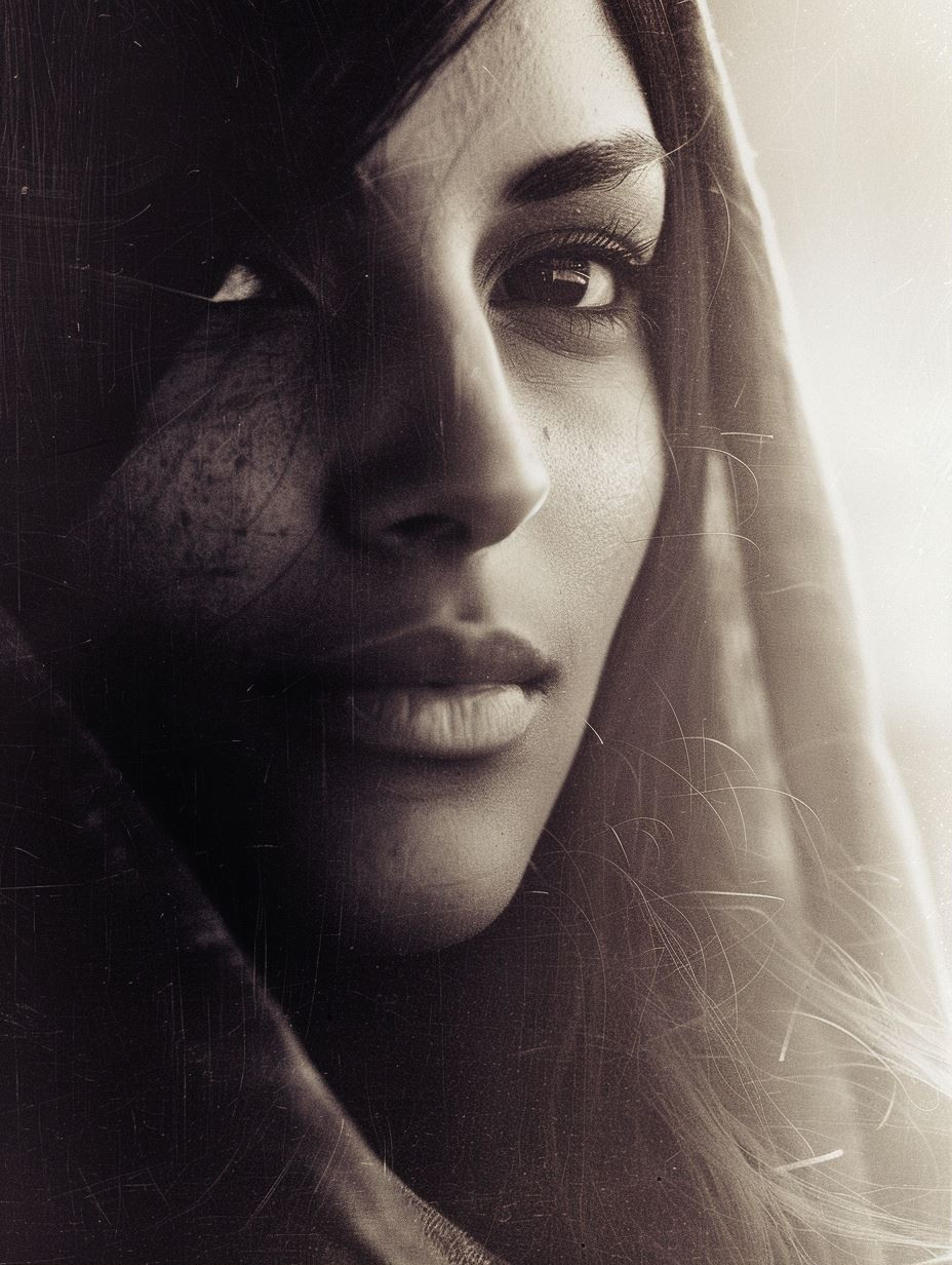 Ethereal Shadows and Vintage Grain - Image 1