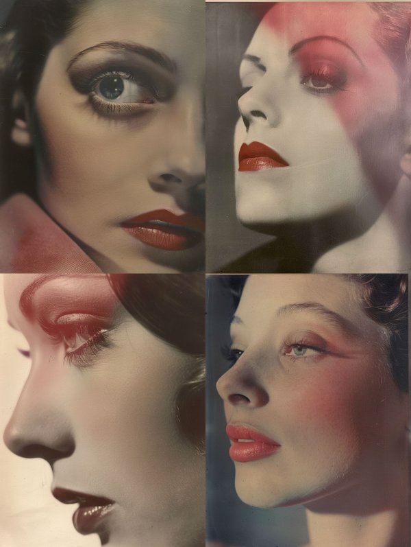 Vintage Glamour: A Study in Red Lips