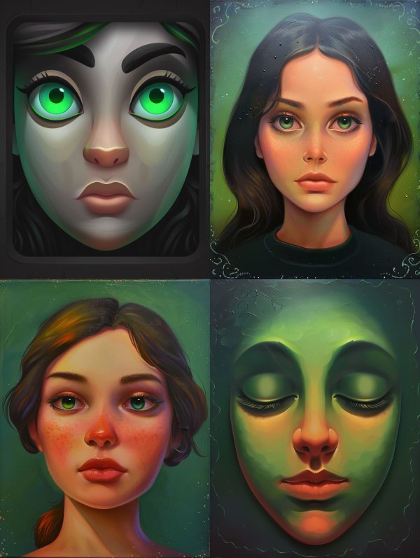 Mystical Gazes and Ethereal Faces