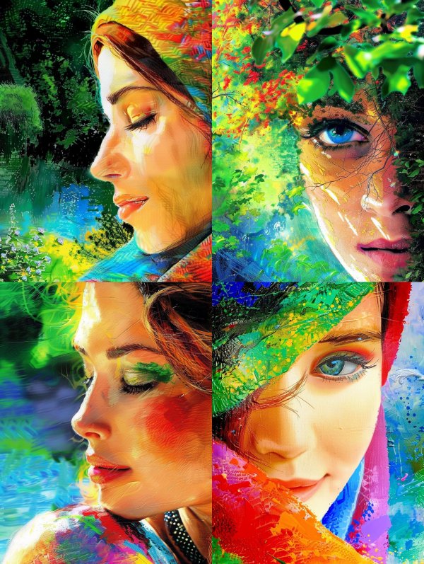 Vibrant Prism of Feminine Spirit