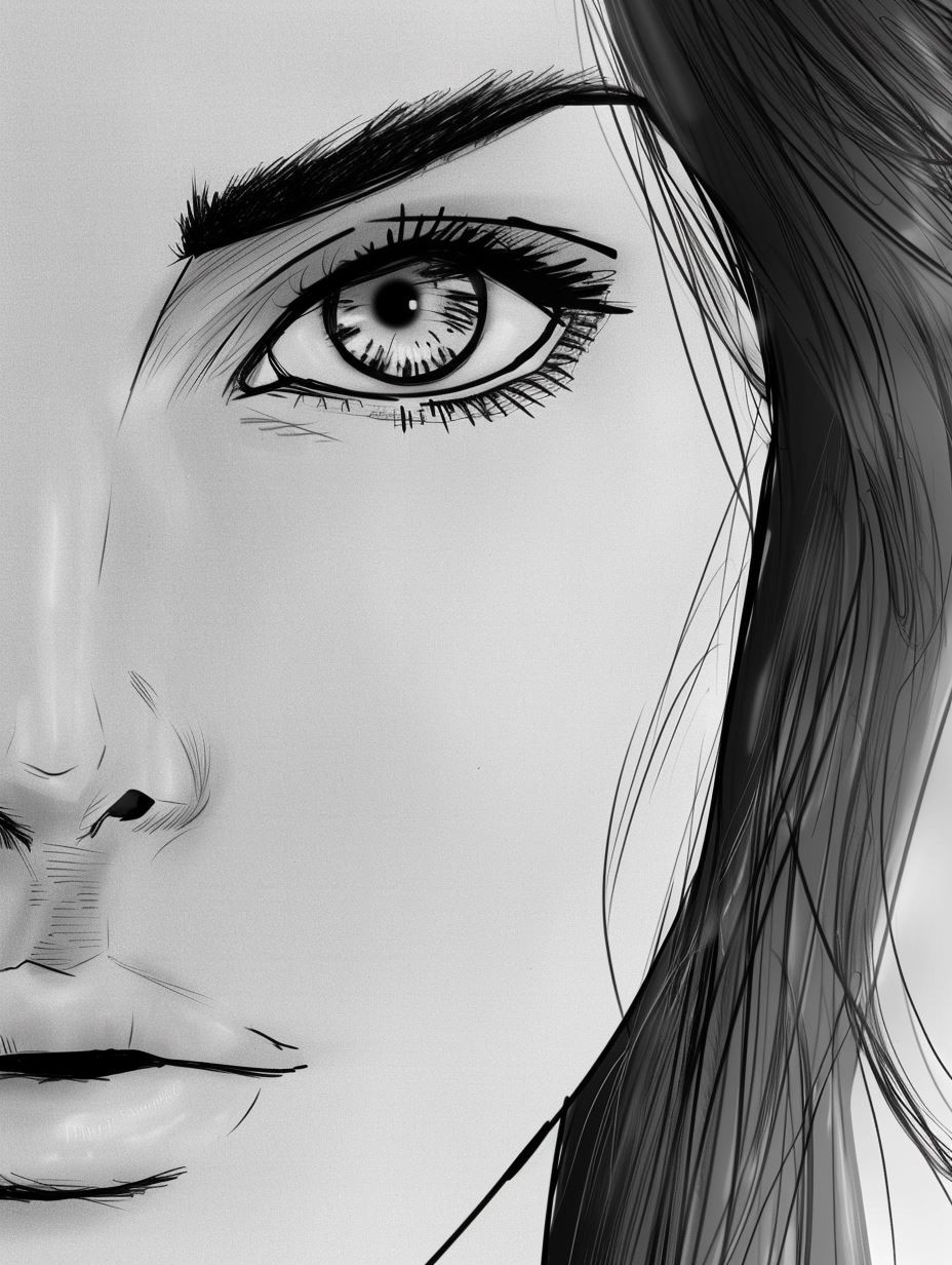 Soft Digital Portrait Study - Image 4