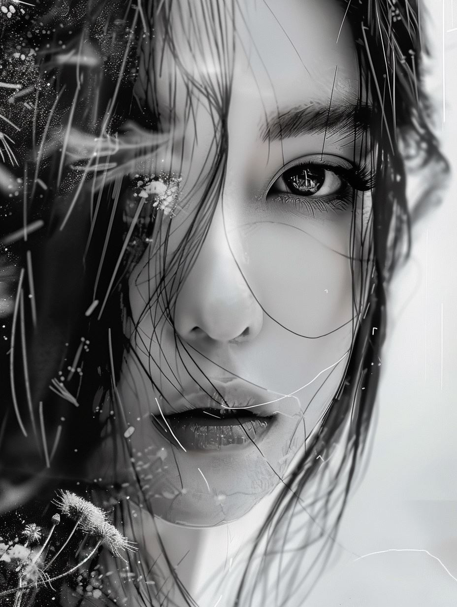 Ethereal Shadows in Monochrome - Image 3
