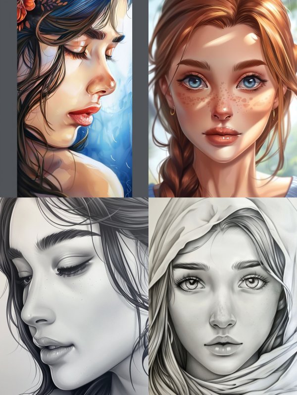 Ethereal Visions of Feminine Beauty