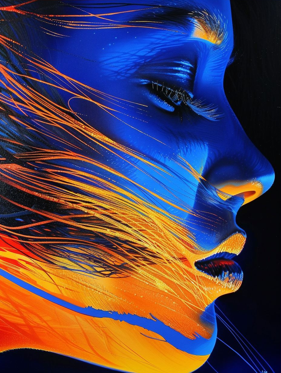 Electric Neon Portrait Fusion - Image 3