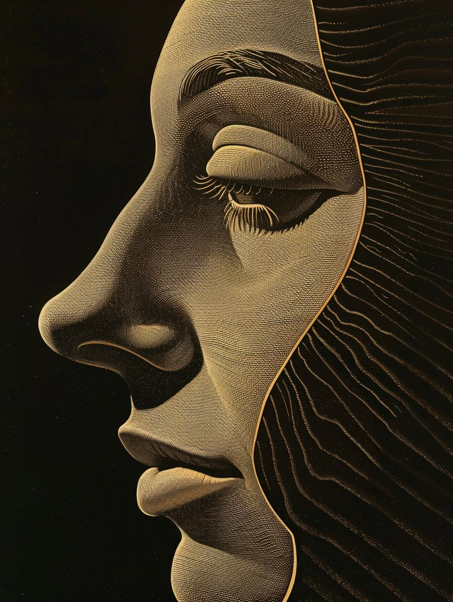 Ethereal Sculpted Shadows Portraiture - Image 1