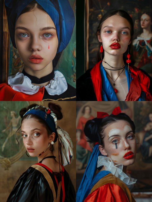 Modern Renaissance Melancholy Portraits