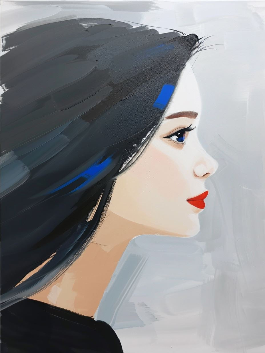 Minimalist Digital Portrait Studies - Image 2