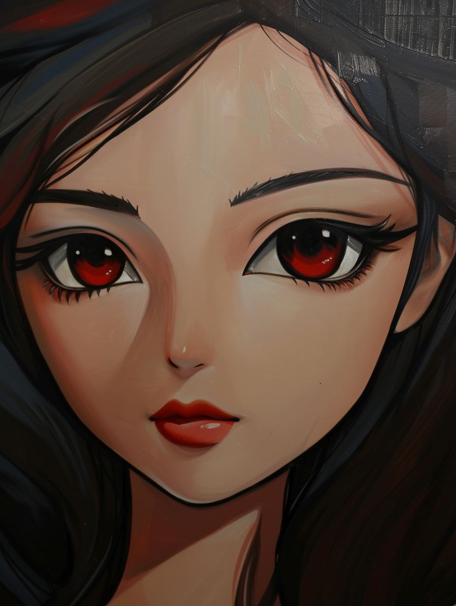 Moody Crimson Portrait Studies - Image 3