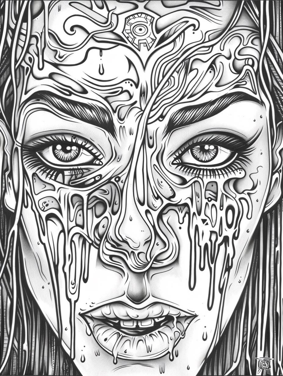 Intricate Surrealist Portrait Art - Image 1