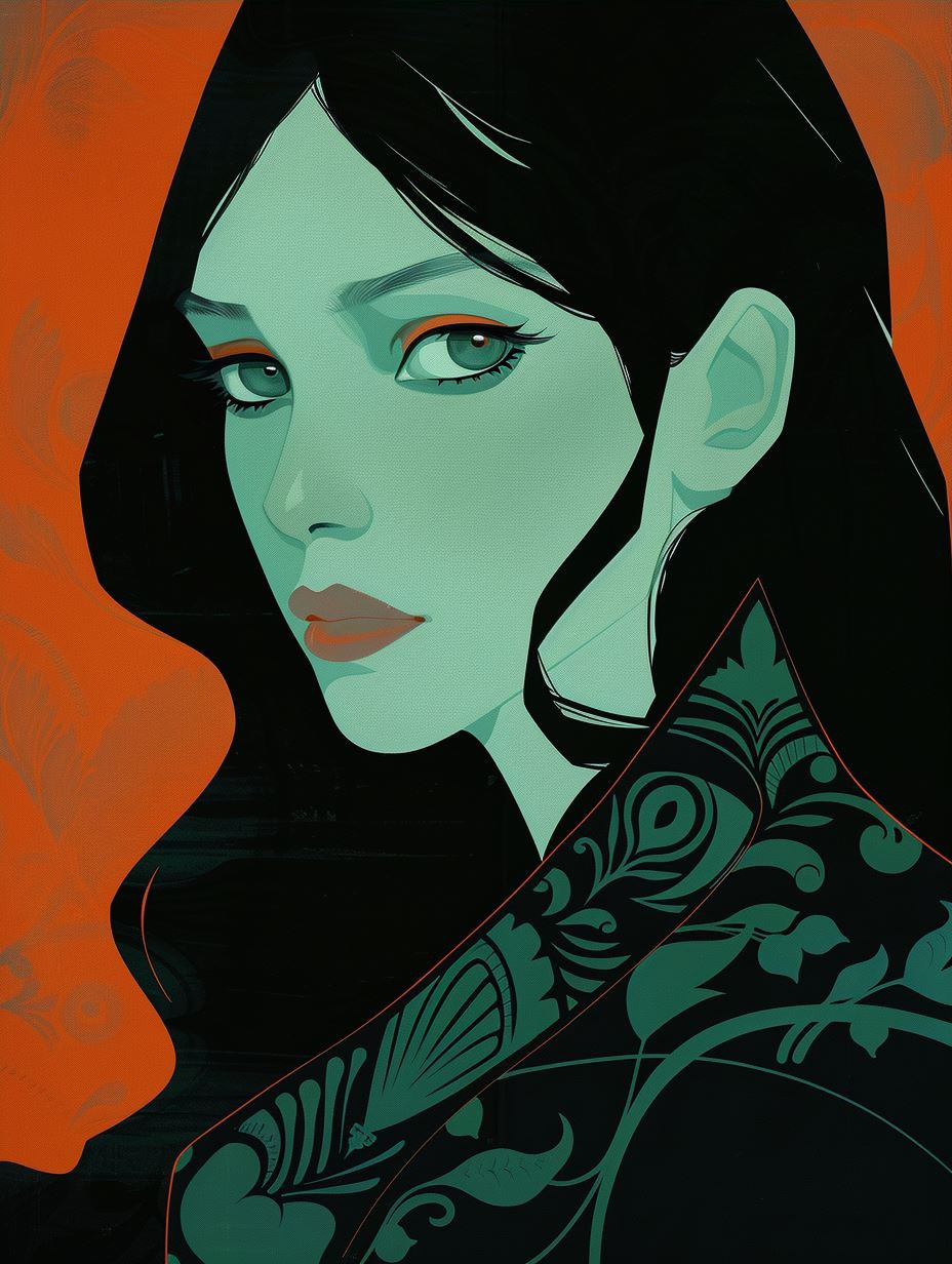 Ethereal Teal Noir Portraits - Image 3