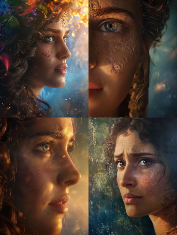 Faces of a Tribal Warrior