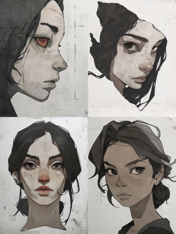 Moody Charcoal Portrait Concept Study