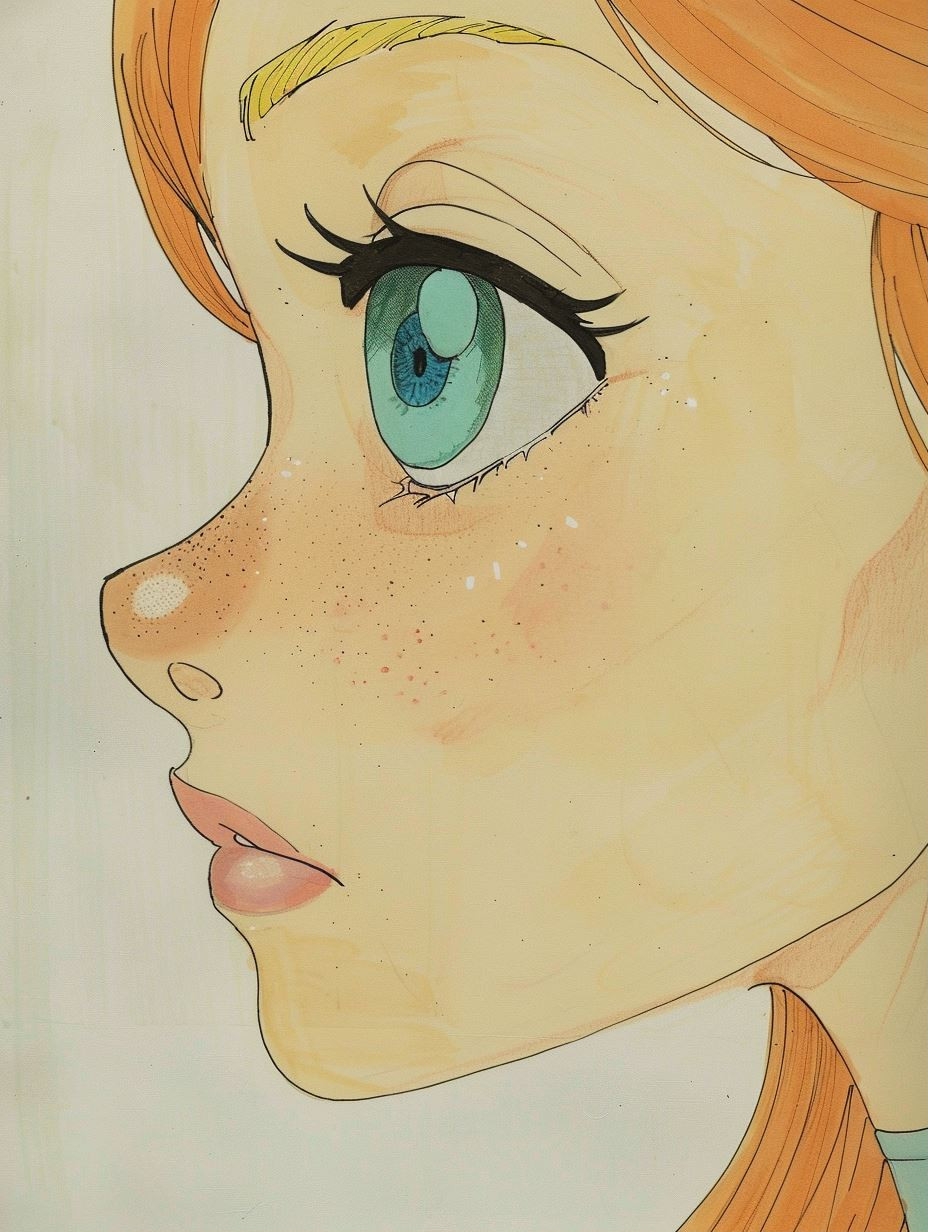 Sun-Kissed Anime Profile Study - Image 1