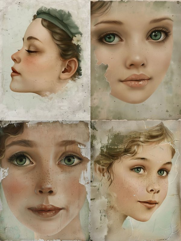 Ethereal Vintage Portrait Studies