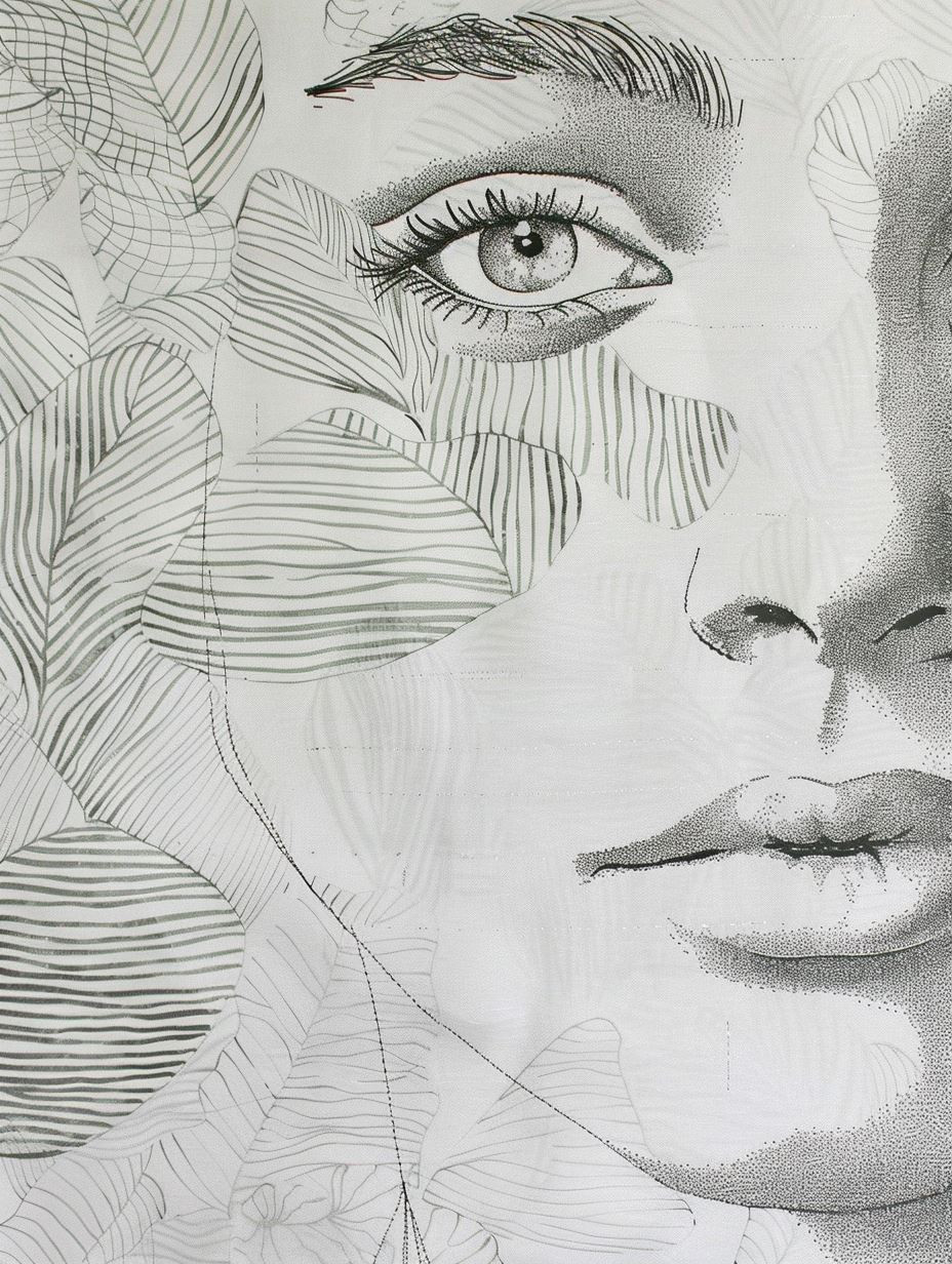 Ethereal Geometric Portrait Study - Image 4