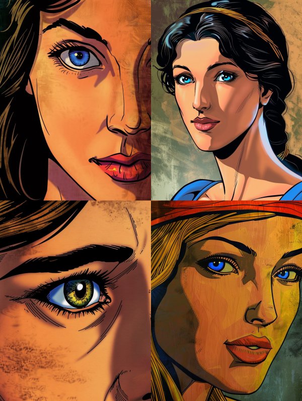 Bold Comic Art Portraits