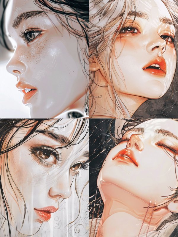 Ethereal Visions of Digital Beauty