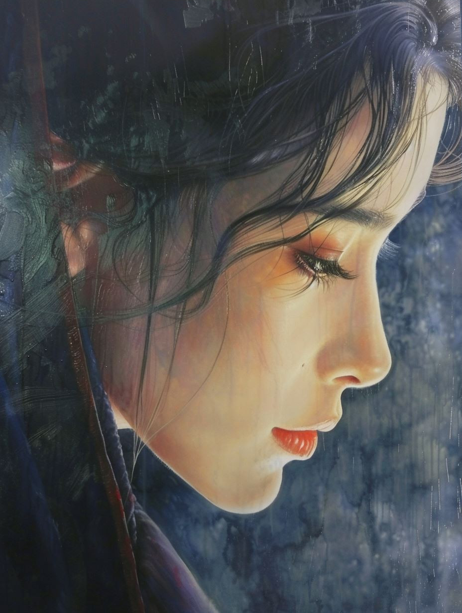 Ethereal Gaze Through Mist - Image 3