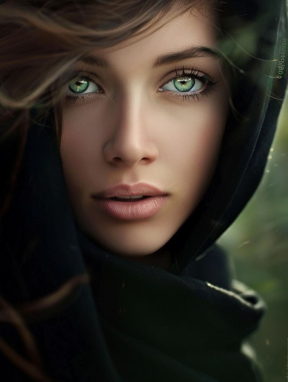 Ethereal Gaze in Dark Velvet - Image 1