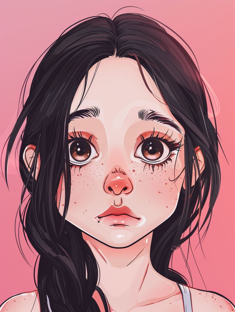 Ethereal Stylized Portrait Gaze - Image 3