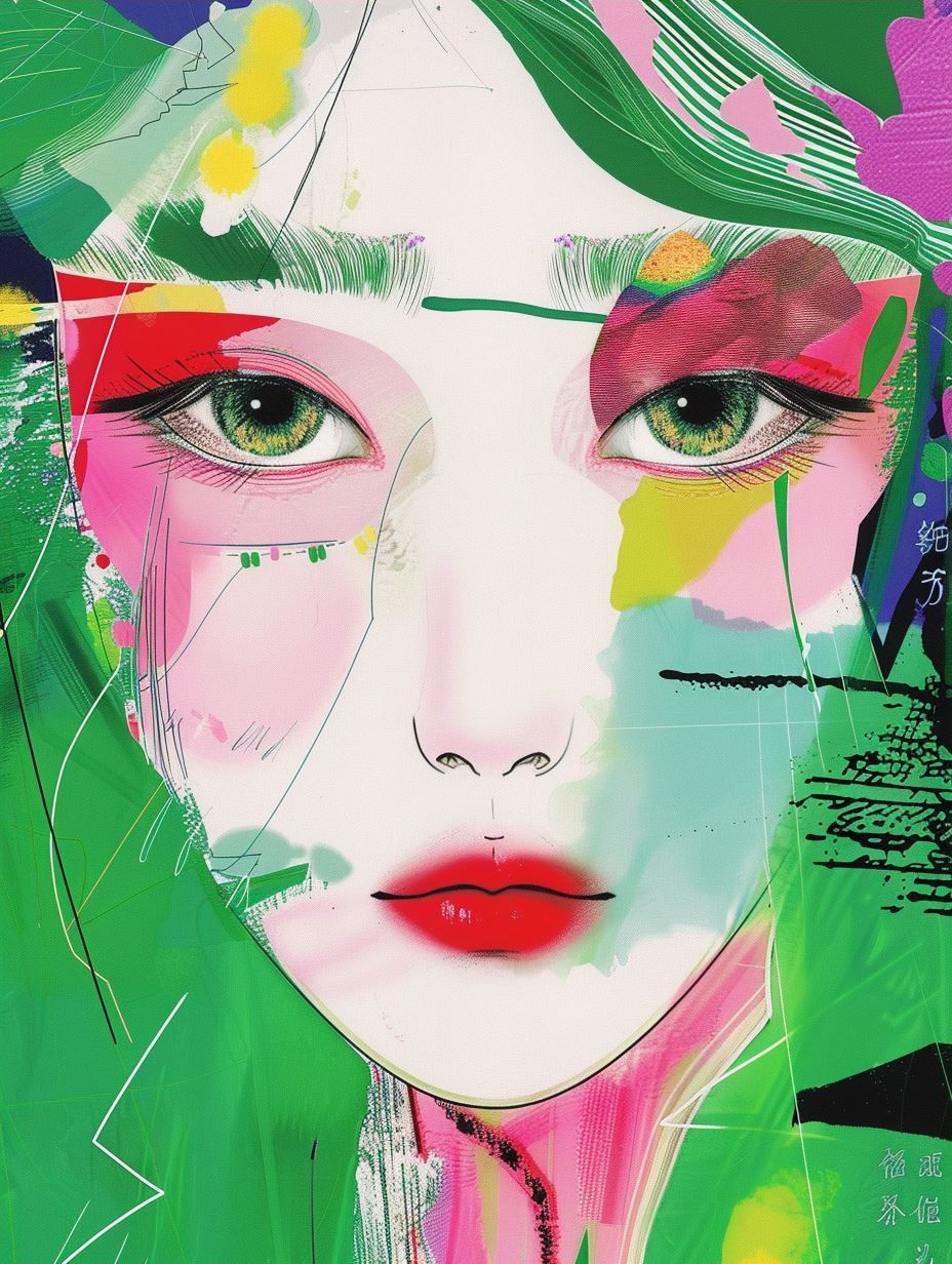 Vibrant Abstract Feminine Portraits - Image 3