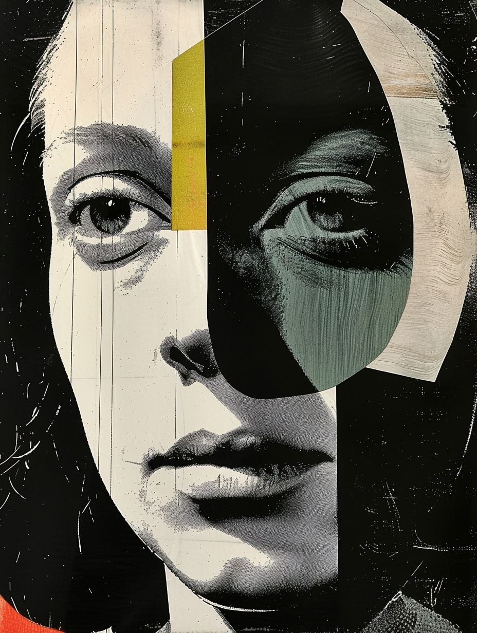 Fragmented Gaze Modernist Collage - Image 1