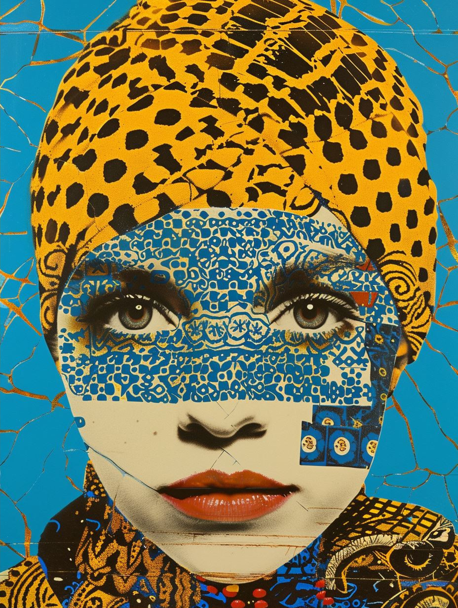 Pop Art Portrait Collage Study - Image 2