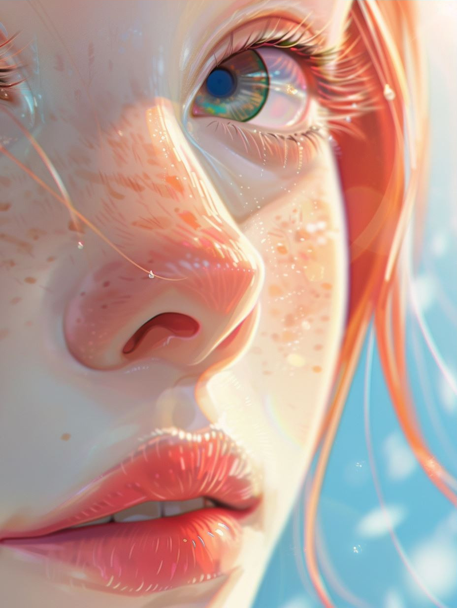 Ethereal Gazes: A Digital Portrait Study - Image 3