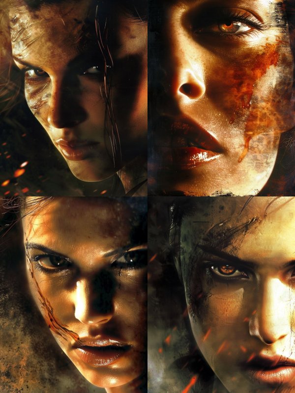 Gritty Cinematic Warrior Portraits