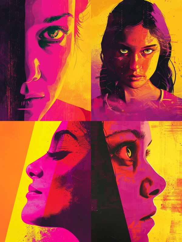 Neon Visions of a Divided Soul