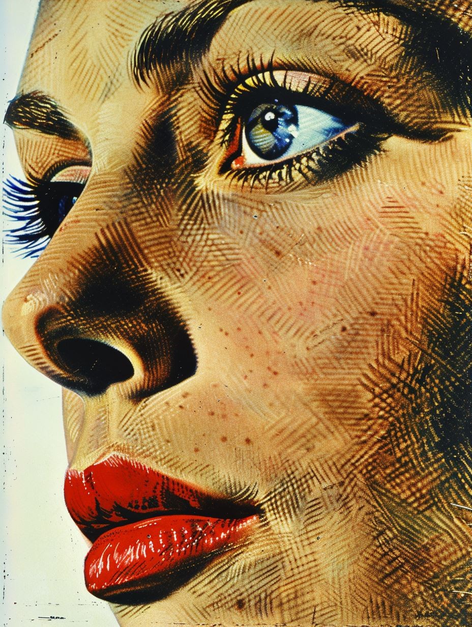 Vintage Pop Art Portrait - Image 3