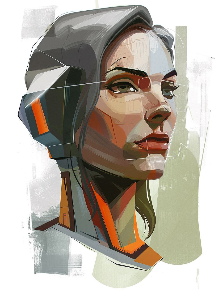 Cybernetic Soul Digital Portrait