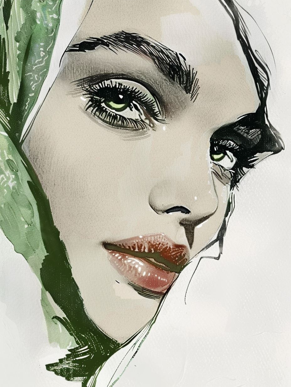 Ethereal Watercolor Fashion Portraits - Image 3