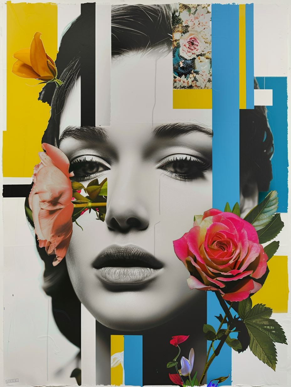 Fragmented Portraits in Modern Collage - Image 4