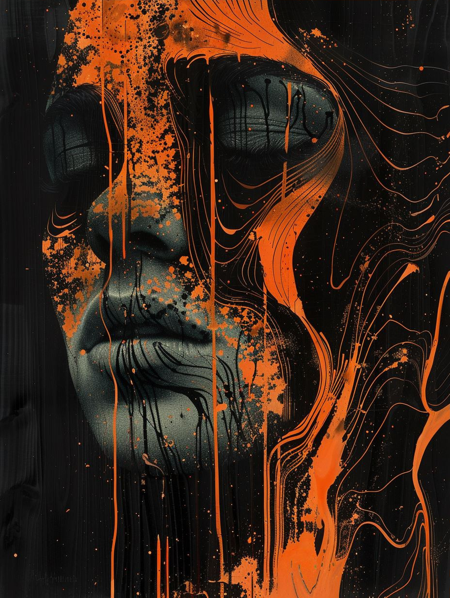Ethereal Echoes in Amber Glow - Image 3