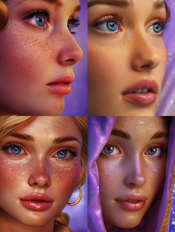 Ethereal Beauty in Golden Freckles