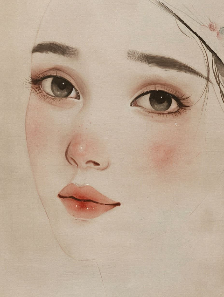 Ethereal Soft Charcoal Portrait - Image 3