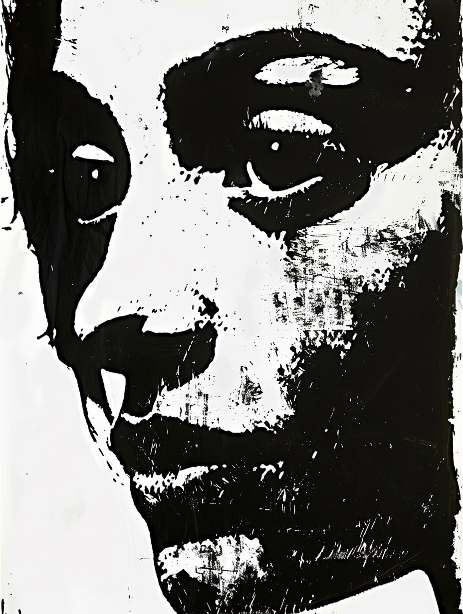 Abstract Gritty Portrait Collage - Image 3