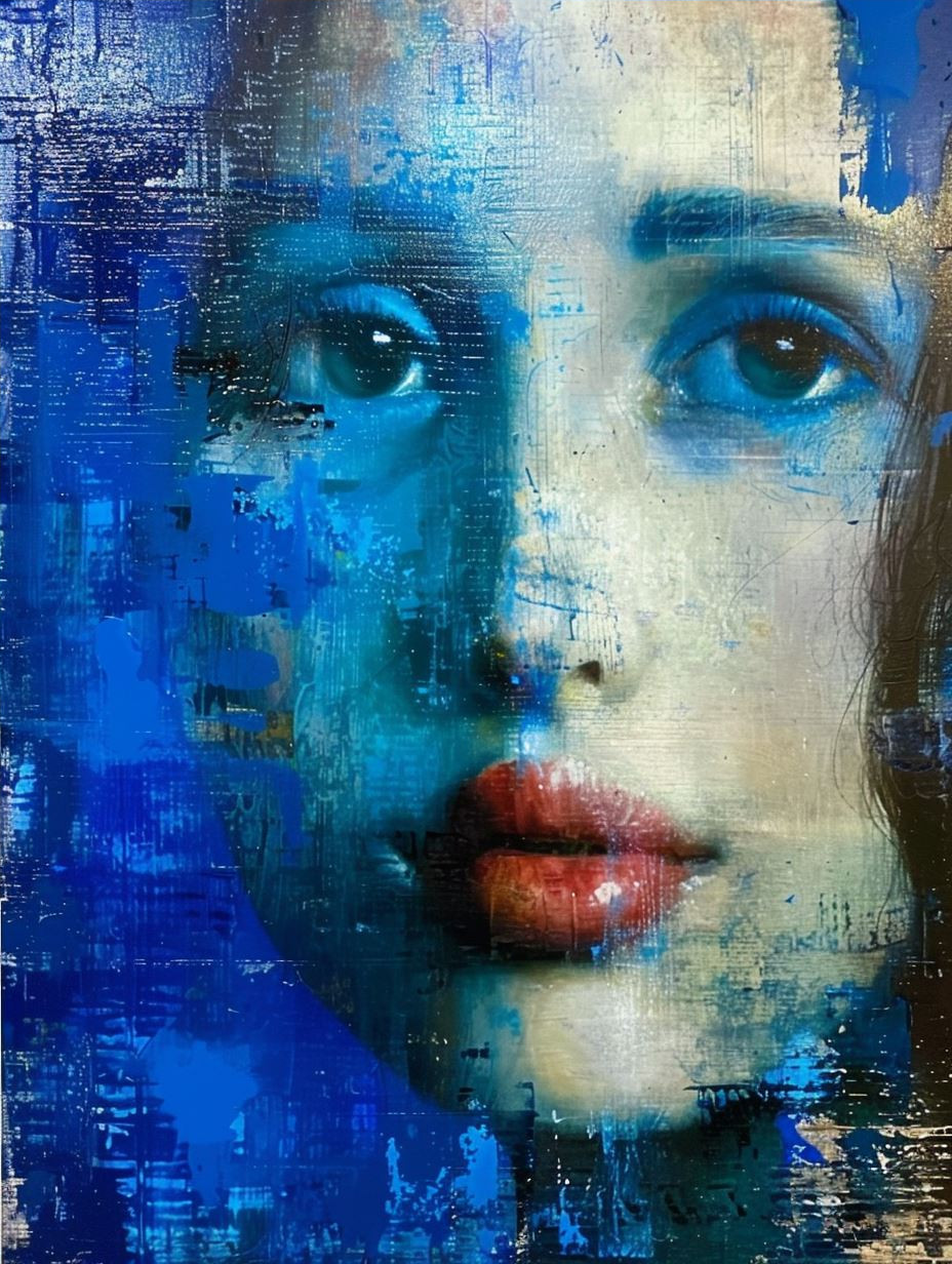 Azure Dreams of Ethereal Faces - Image 4