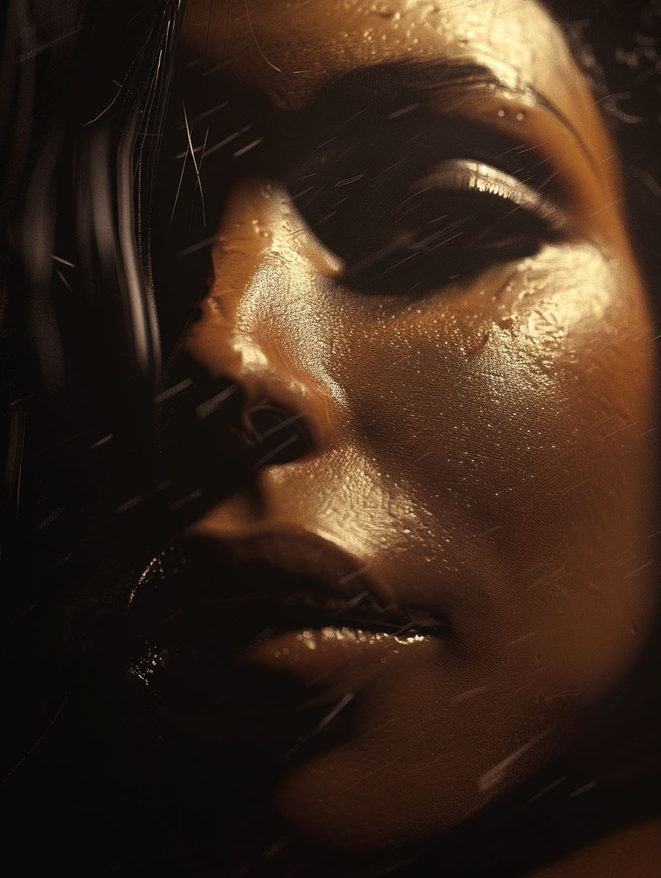 Golden Shadows of Ethereal Beauty - Image 3