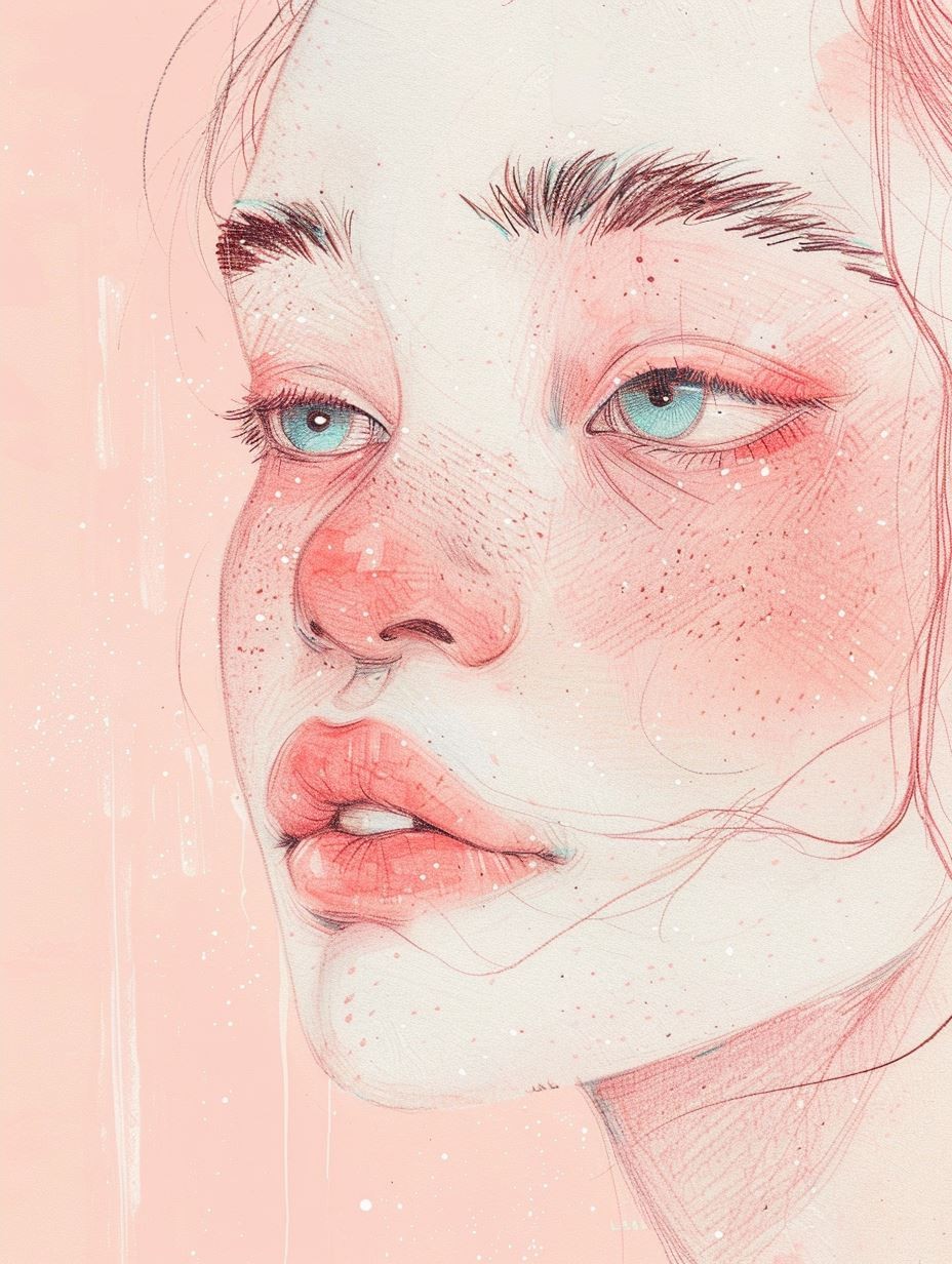 Ethereal Whispers in Pastel Pink - Image 2