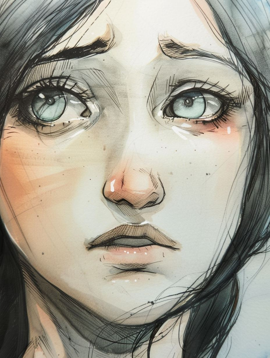 Emotional Expressions in Digital Portrait Art - Image 2