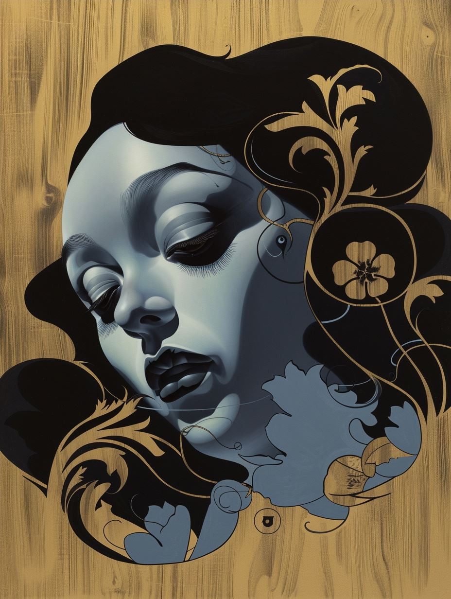 Ethereal Noir Art Nouveau Portraits - Image 4