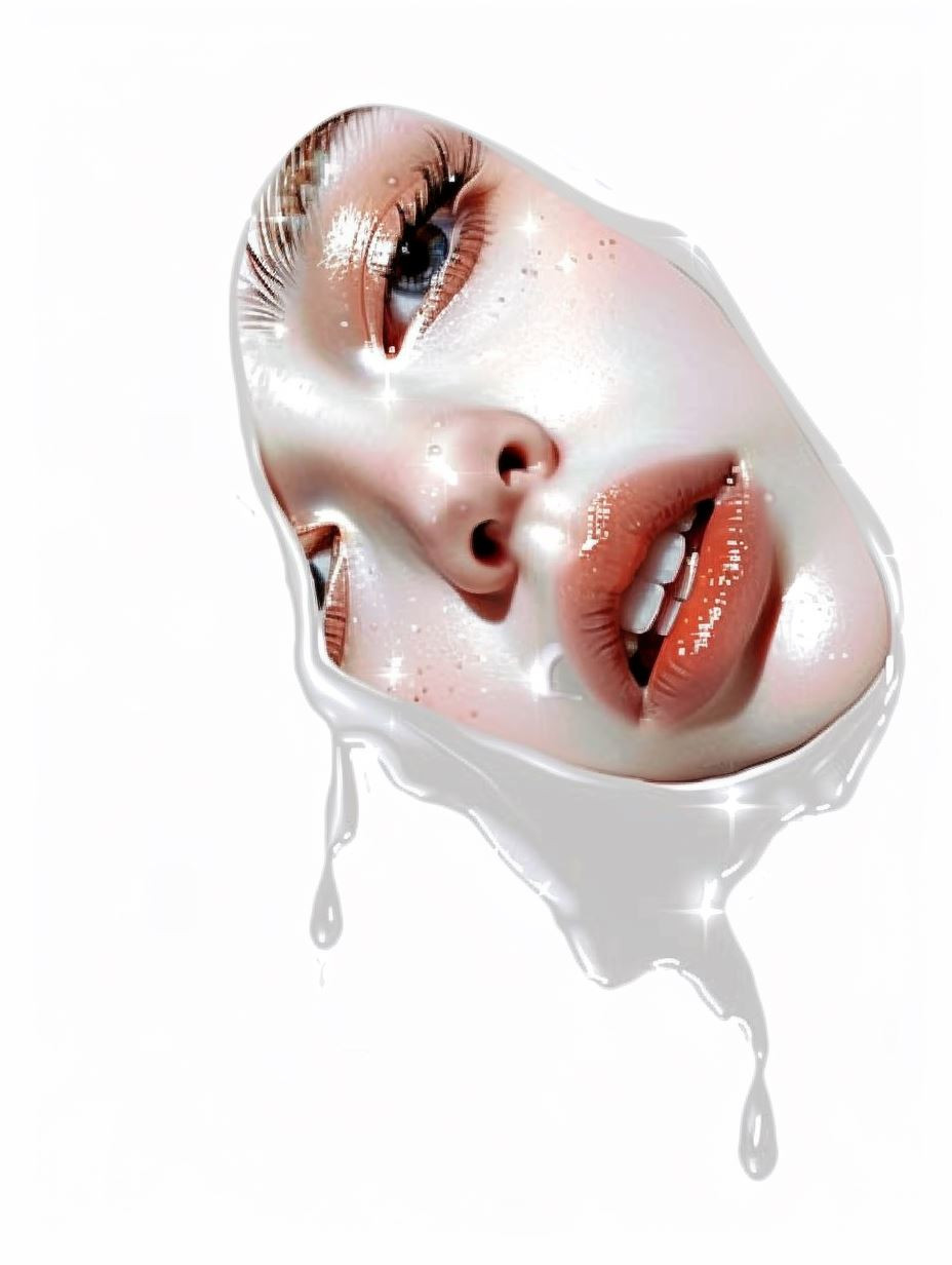 Crimson Tears Ethereal Portrait - Image 3