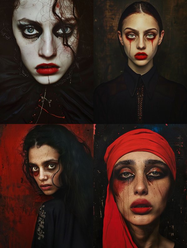 Melancholic Gothic Portraiture Series