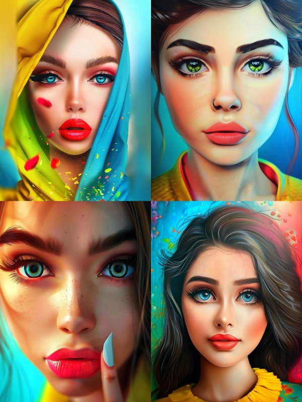 Vibrant Visions of Digital Beauty