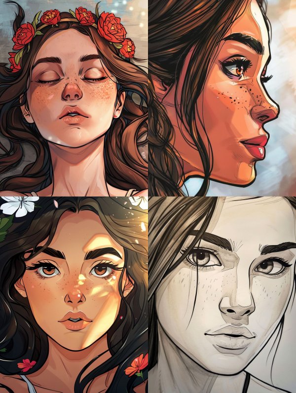 Floral Dreams and Digital Portraits
