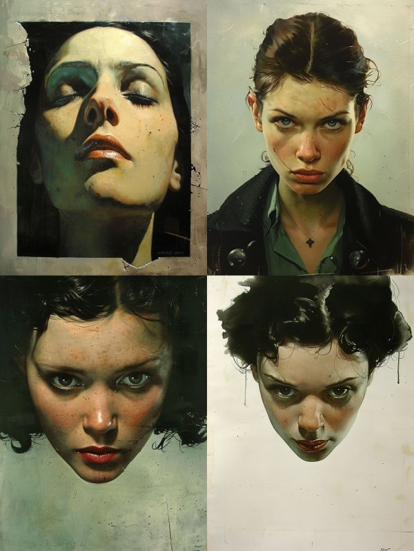 Four Faces of Feminine Intensity